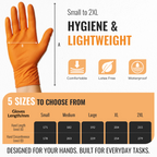 Nitrile Diamond Grip Gloves, Heavy Duty & Latex Free