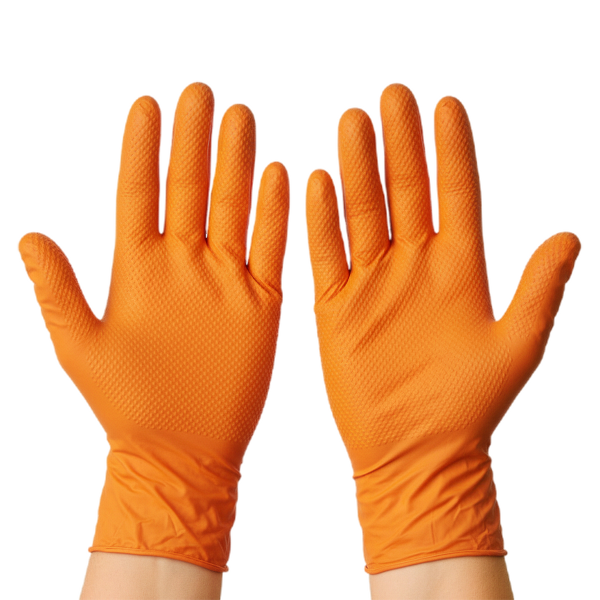 Nitrile Diamond Grip Gloves, Heavy Duty & Latex Free