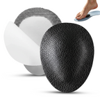 Adhesive Forefoot Cushion Pads, PU Half Insoles, Black, 1 Pair