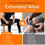 Knee Strap with Silicone Support Pad, Adjustable Patella Support, Black, 1 Pair