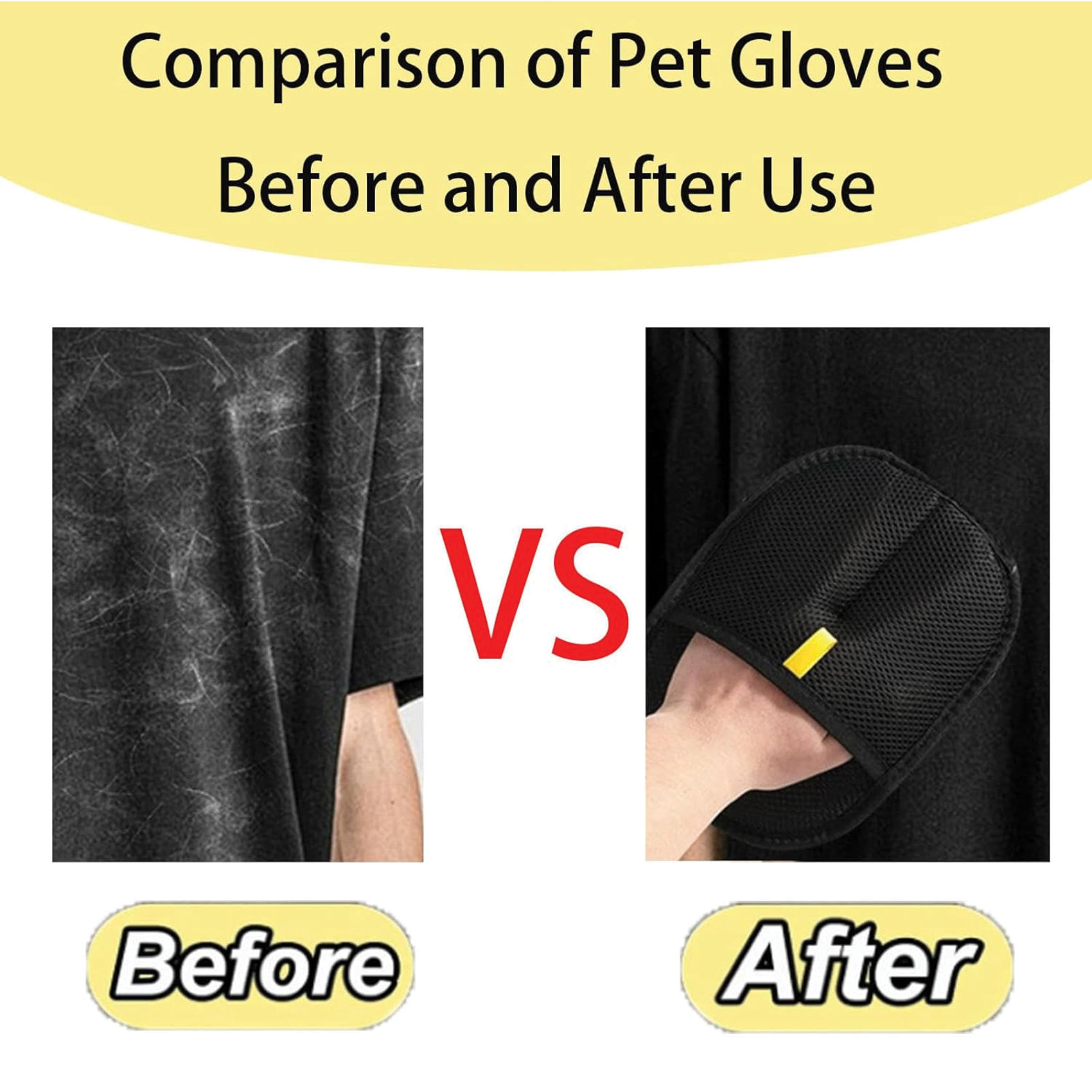 Pet Grooming Glove, Hair Removal & Deshedding Mitt, Pack of 1