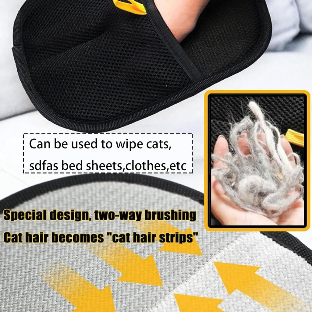 Pet Grooming Glove, Hair Removal & Deshedding Mitt, Pack of 1
