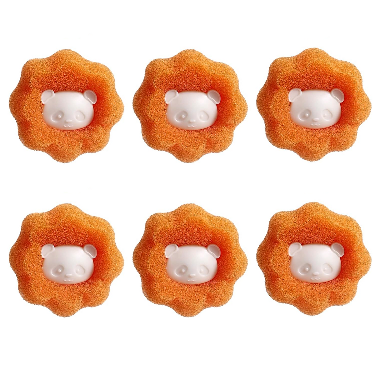 Pet Hair Removal Laundry Balls, Fabric Care Aid, Pack of 6