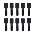 Reusable Interlocking Cable Ties, Hook & Loop Straps, Pack of 10