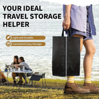 Portable Shoe Bag, Travel Storage Organizer, Black, Pack of 1