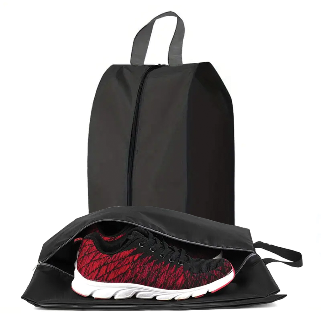 Portable Shoe Bag, Travel Storage Organizer, Black, Pack of 1