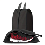 Portable Shoe Bag, Travel Storage Organizer, Black, Pack of 1