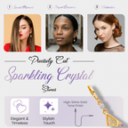 Purple Crystal Teardrop Earrings, Gold Tone Filigree Drop, 1 Pair