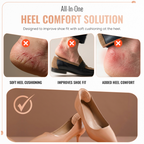Heel Grips, Self Adhesive TPE Gel Cushion Pads, 1 Pair
