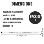Plastic Ring Sizer Tool, Reusable Finger Measuring Tape, UK Sizes B½ - Z+9