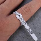 Plastic Ring Sizer Tool, Reusable Finger Measuring Tape, UK Sizes B½ - Z+9
