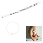 Plastic Ring Sizer Tool, Reusable Finger Measuring Tape, UK Sizes B½ - Z+9