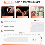 Glass Foot & Nail Care Set, Nano Foot File & Glass Nail Files, Set of 3