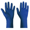Heavy Duty Diamond Grip Nitrile Gloves, Extended Cuff, Powder Free