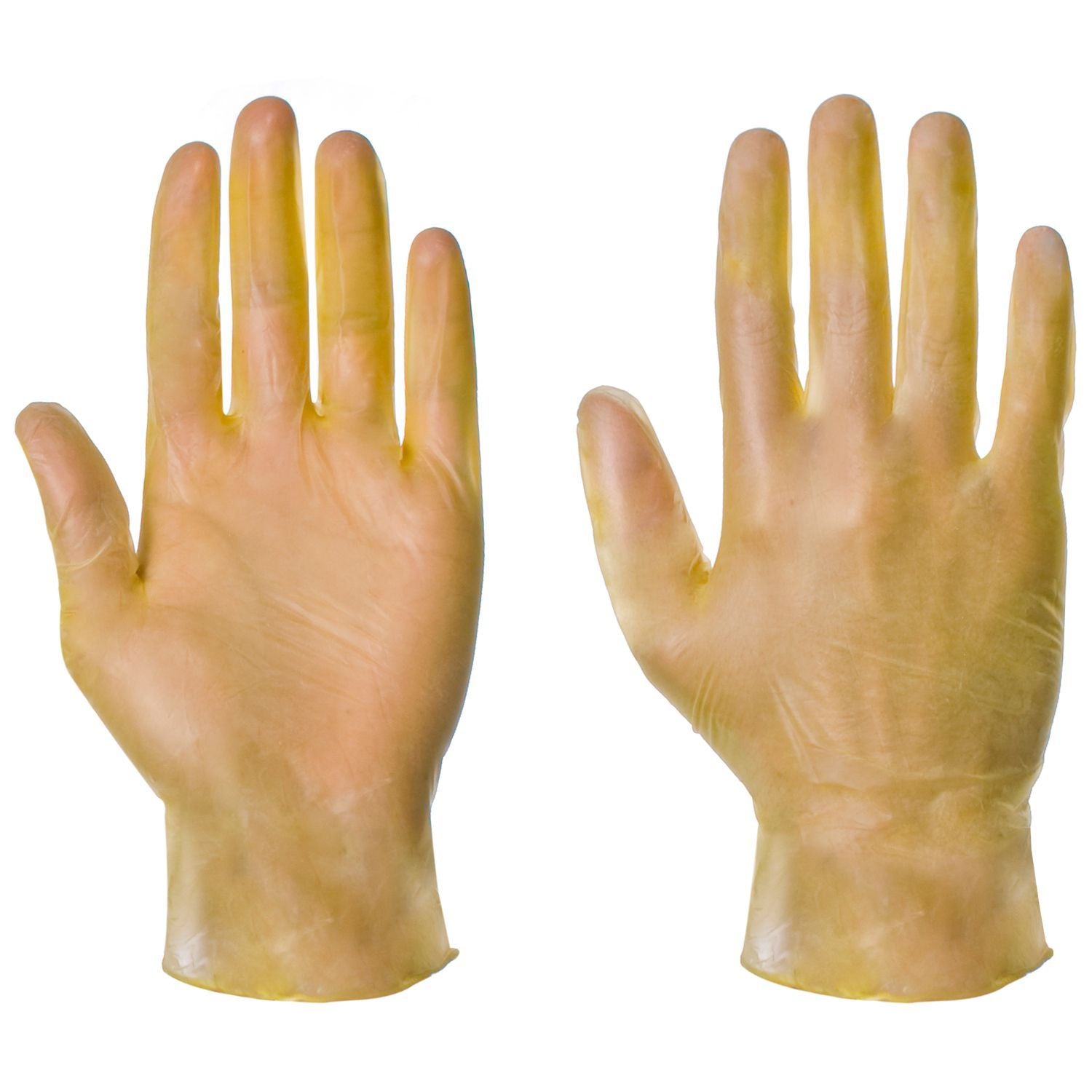 Powder Free Vinyl Disposable Gloves, Latex Free, Beaded Cuff