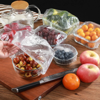 Disposable Elastic Food Covers, Secure Bowl Wraps, Pack of 100