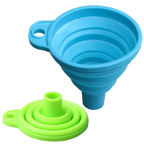 Collapsible Silicone Funnel with Lids, Easy Pour Design, Pack of 1