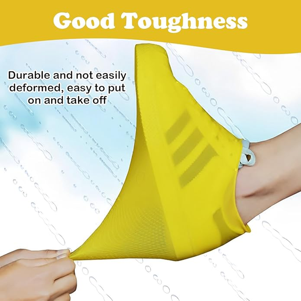 Reusable Silicone Shoe Covers, Waterproof Non Slip Design