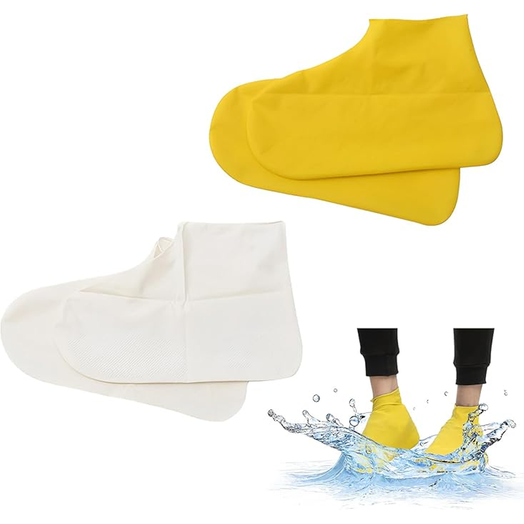 Reusable Silicone Shoe Covers, Waterproof Non Slip Design
