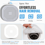 Durable Silicone Drain Cover, Anti Clogging Hair Catcher, 1 Pair
