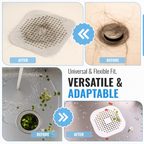 Durable Silicone Drain Cover, Anti Clogging Hair Catcher, 1 Pair