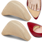 Soft Fabric Shoe Head Insoles, Breathable Cushioned Toe Pads, 1 Pair