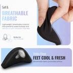 Soft Fabric Shoe Head Insoles, Breathable Cushioned Toe Pads, 1 Pair