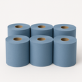 Blue Roll 2-ply 165mm x 150m Centre Feed Embossed, 400mm x 375 sheets, Pack of 6
