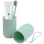 Portable Travel Wash Cup, Toothbrush & Makeup Brush Storage, Pack of 1