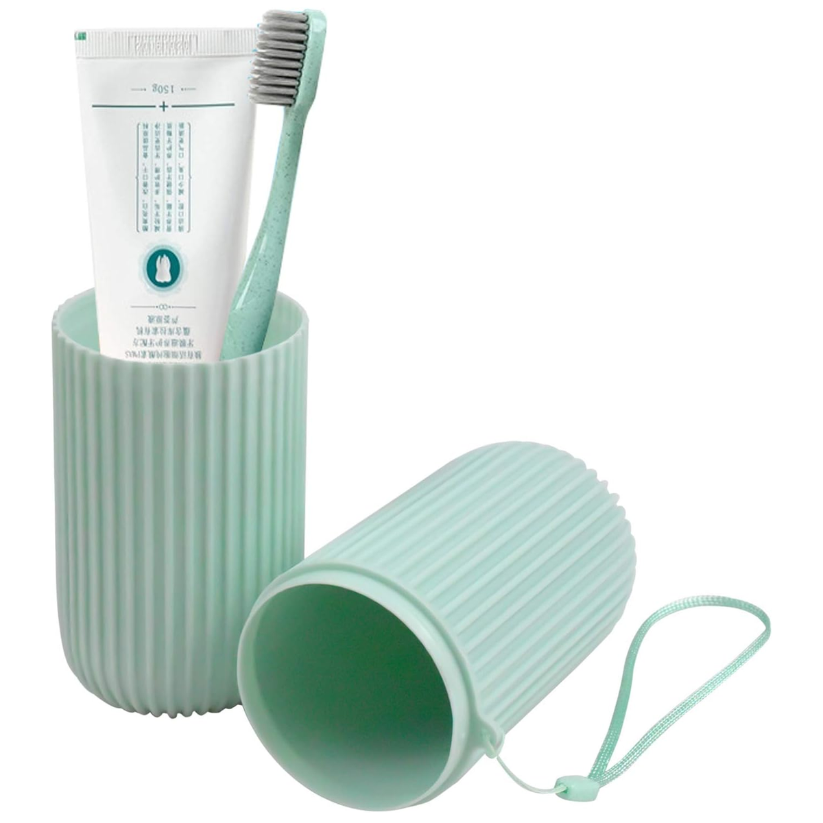 Portable Travel Wash Cup, Toothbrush & Makeup Brush Storage, Pack of 1