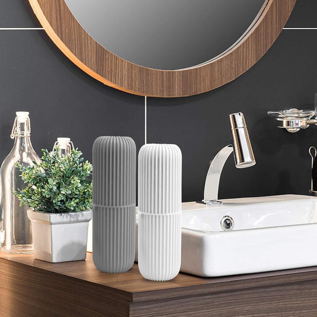 Portable Travel Wash Cup, Toothbrush & Makeup Brush Storage, Pack of 1