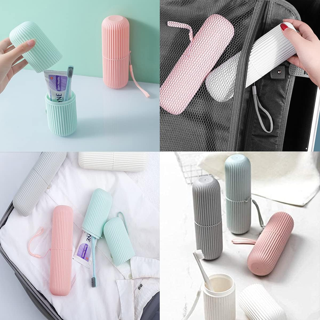 Portable Travel Wash Cup, Toothbrush & Makeup Brush Storage, Pack of 1