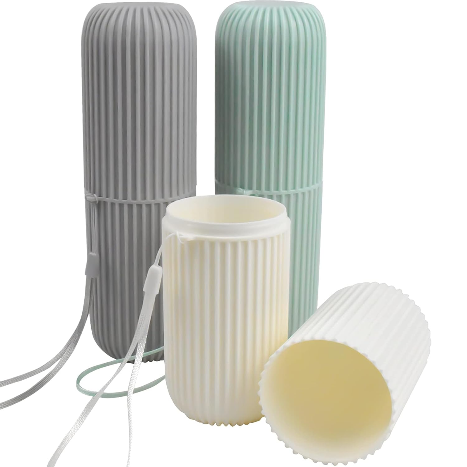 Portable Travel Wash Cup, Toothbrush & Makeup Brush Storage, Pack of 1