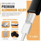 USB-A to USB-C Adapter, 5Gbps Data Transfer, Fast Charging