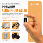 USB-C to USB-A Adapter, 5Gbps, 3.0/3.2 Data Transfer, Sync & Charge