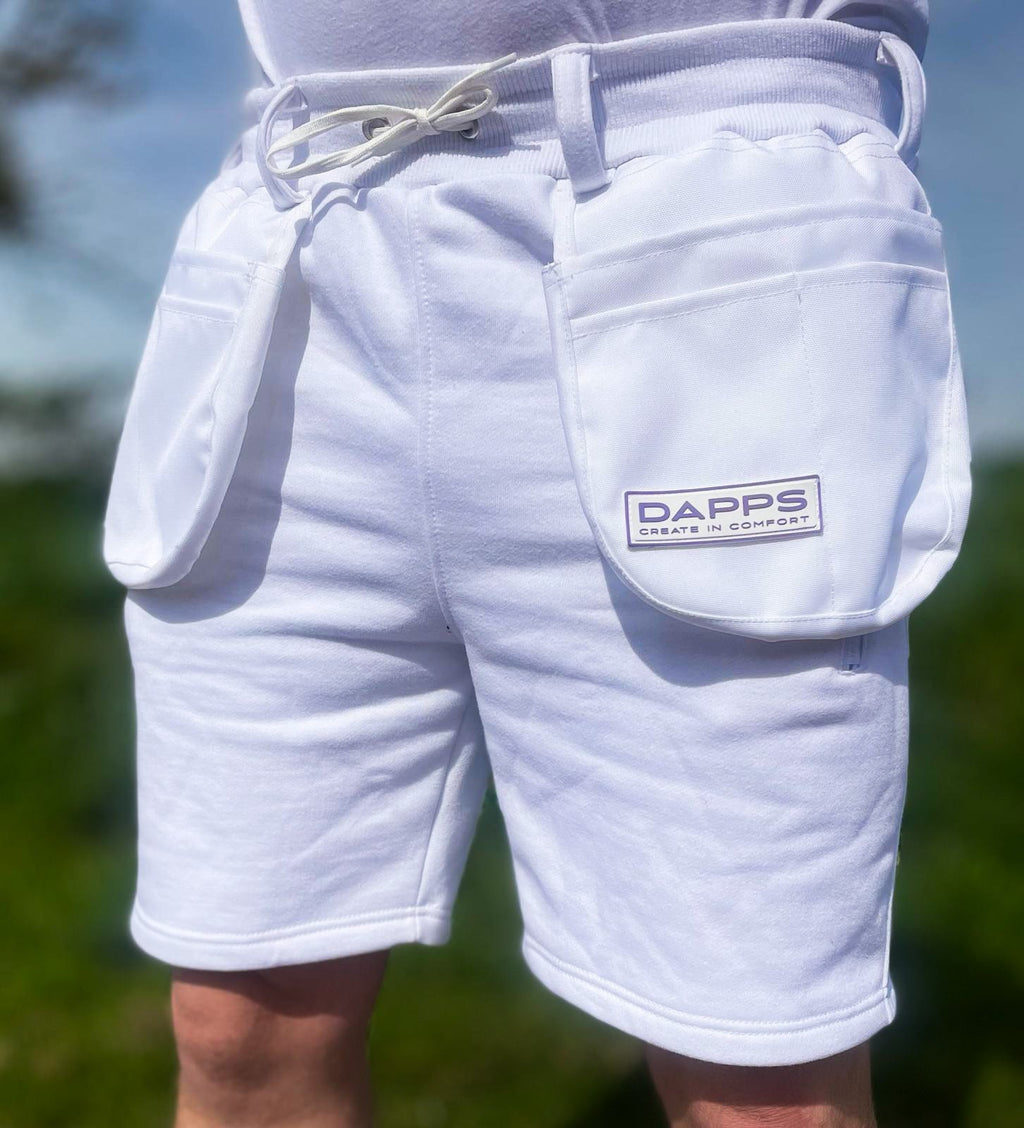 Dapps Work Shorts (White)