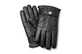 Genuine Leather Gloves for Men, Stud Strap with 3-Point Stitch Detail