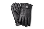 Genuine Leather Gloves for Men, Stud Strap with 3-Point Stitch Detail