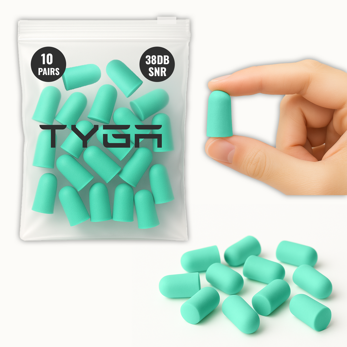 Foam Ear Plugs, 38dB Noise Reduction