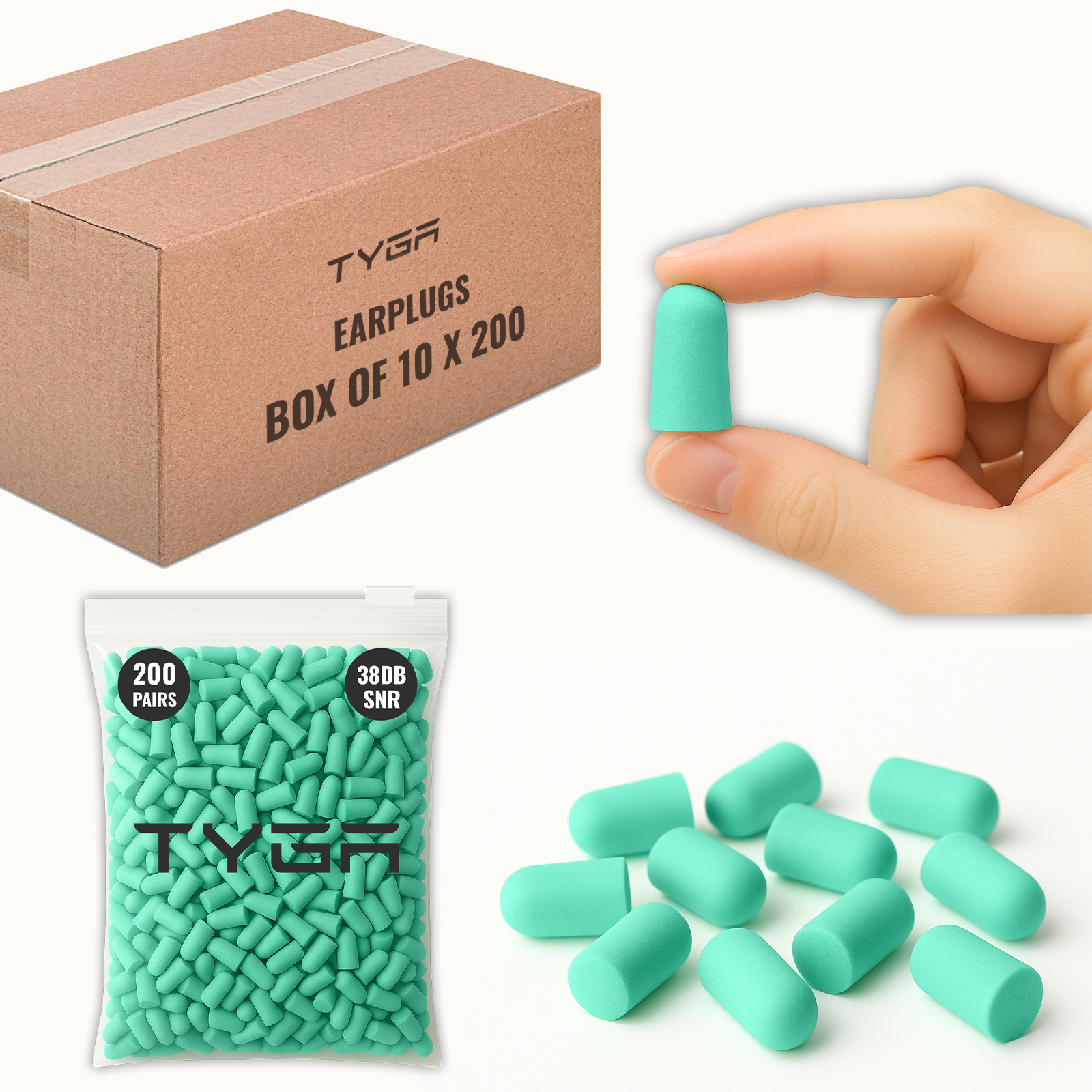 Foam Ear Plugs, 38dB Noise Reduction