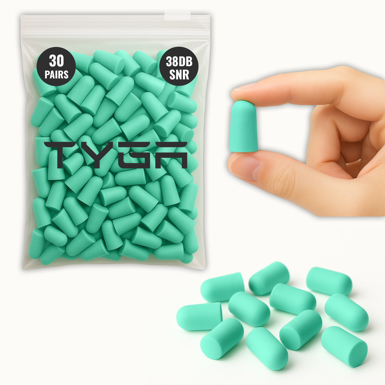 Foam Ear Plugs, 38dB Noise Reduction