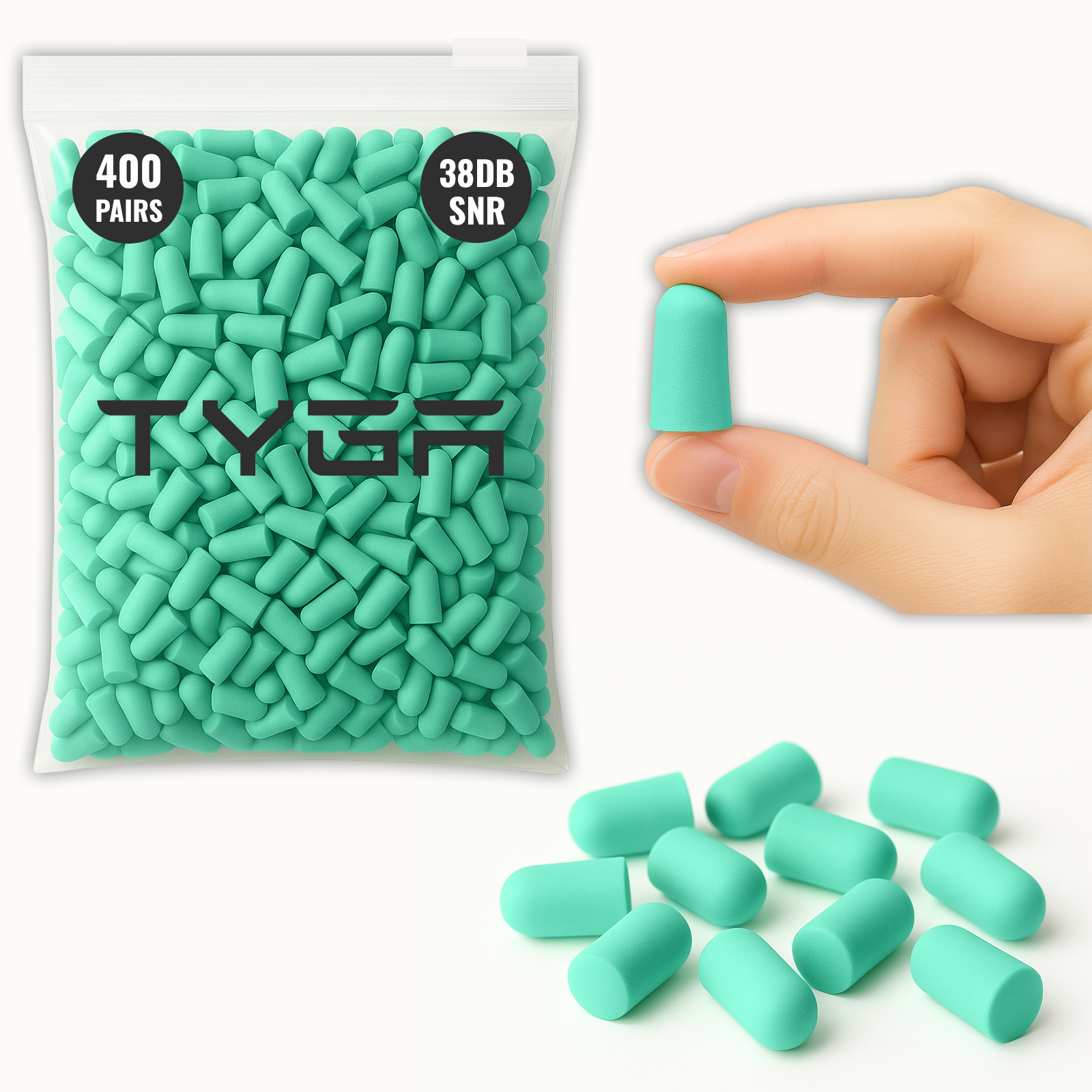 Foam Ear Plugs, 38dB Noise Reduction