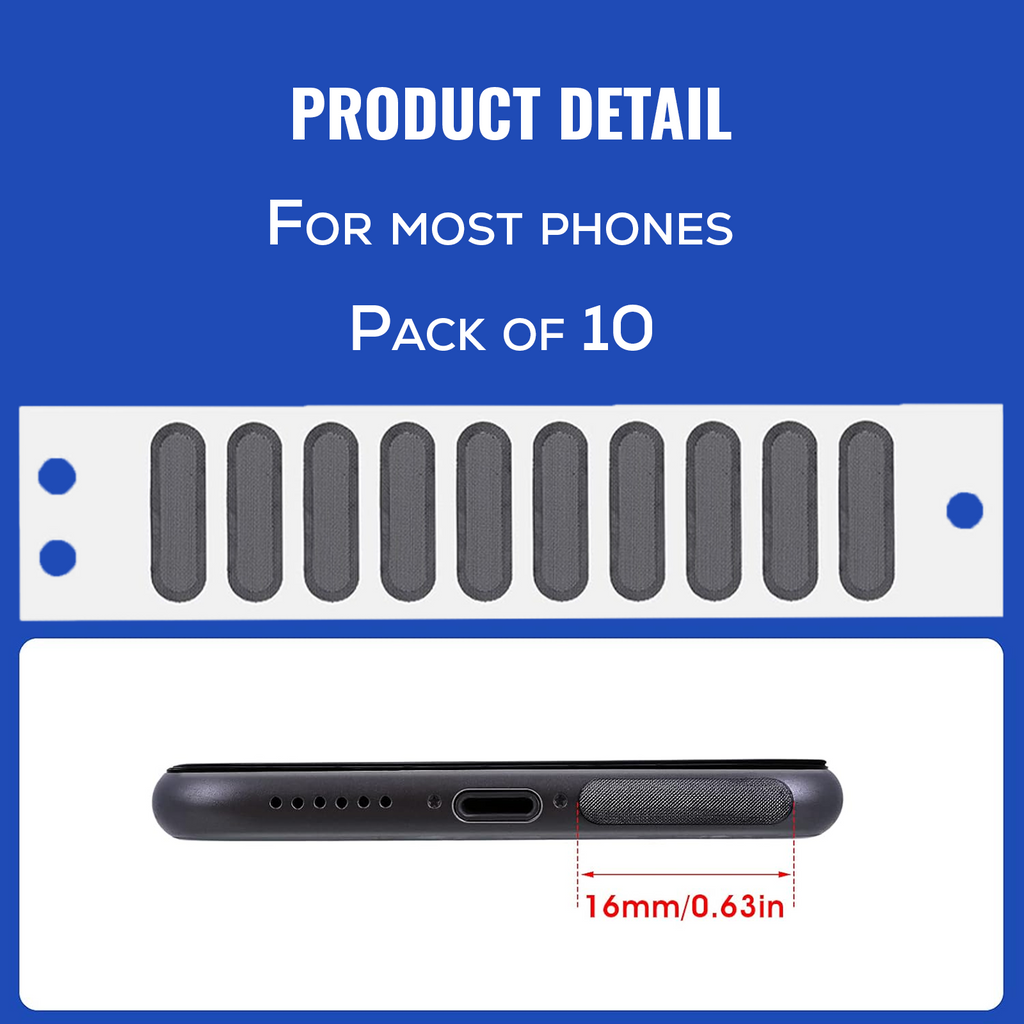 Mobile Phone Speaker Mesh Covers, Dustproof Splash Resistant, Pack of 10