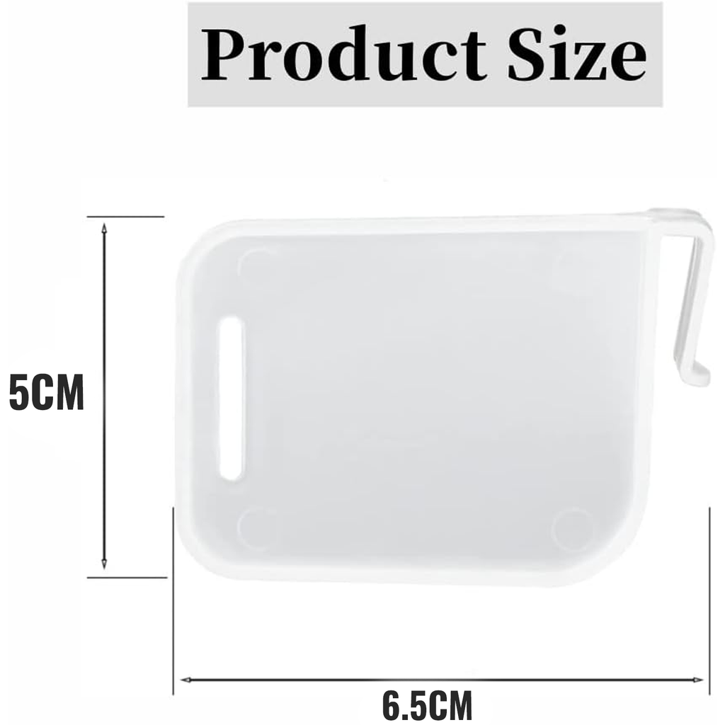 Adjustable Refrigerator Door Organisers, Transparent Space Saving Shelves, Pack of 4