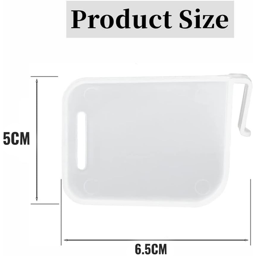 Adjustable Refrigerator Door Organisers, Transparent Space Saving Shelves, Pack of 4