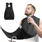 Beard Shaving Apron Cape, Waterproof Hair Catcher, Black