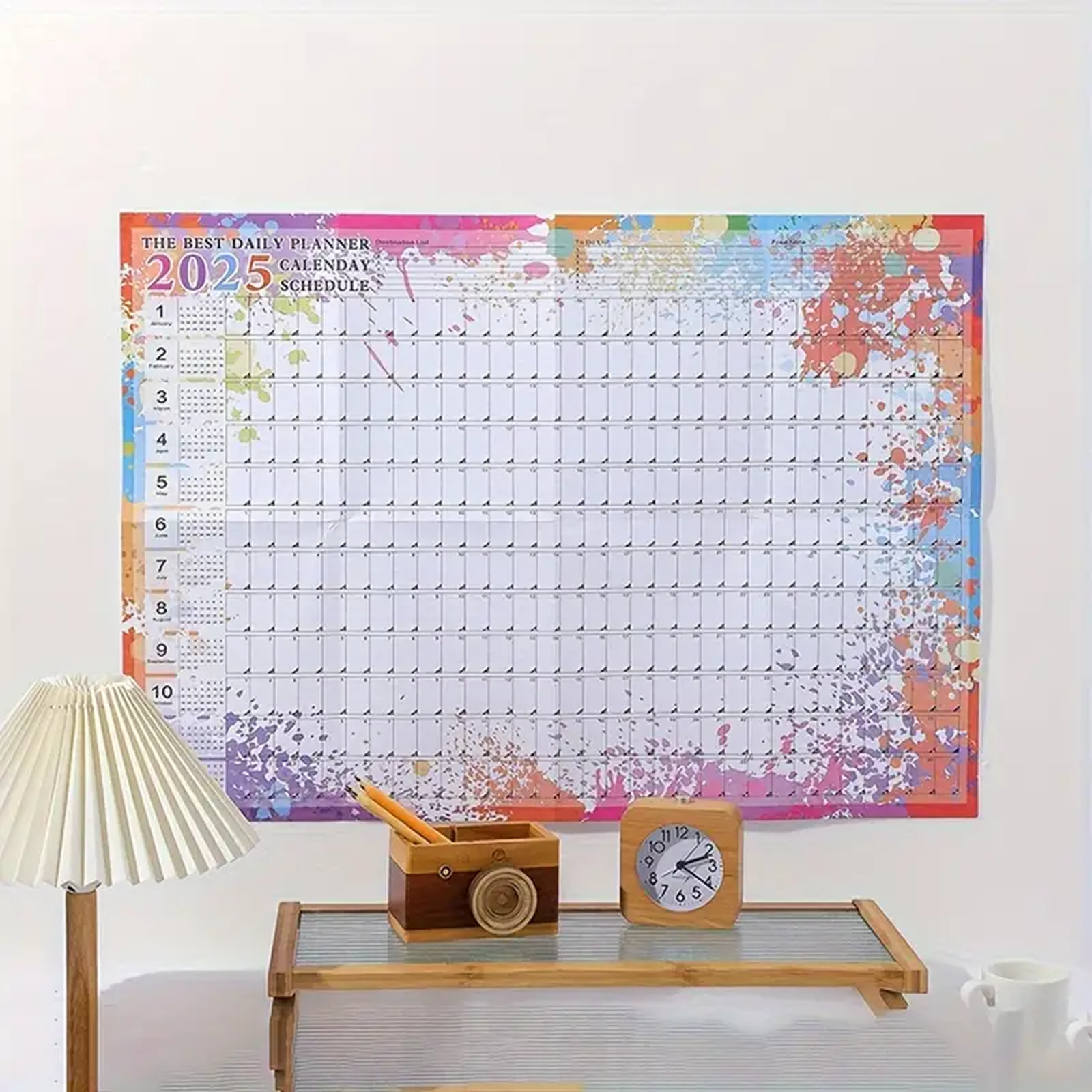 Large Wall Calendar, 12 Month Annual Planner, 2025, Pack of 1
