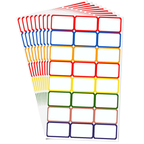 Name Badge Labels, Writable Self Adhesive Tags, Pack of 96