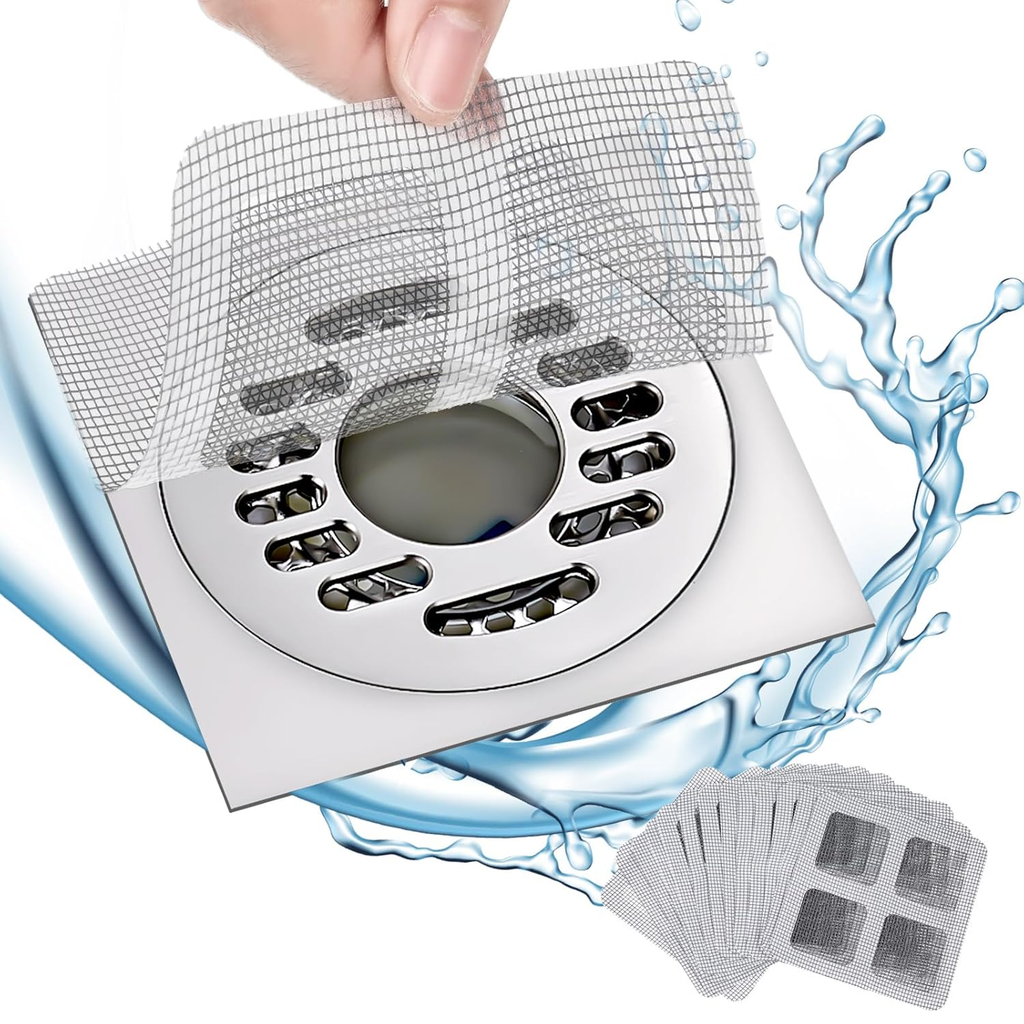 Hair Catcher Drain Stickers, Easy Use Shower Hair Blocker, Pack of 50