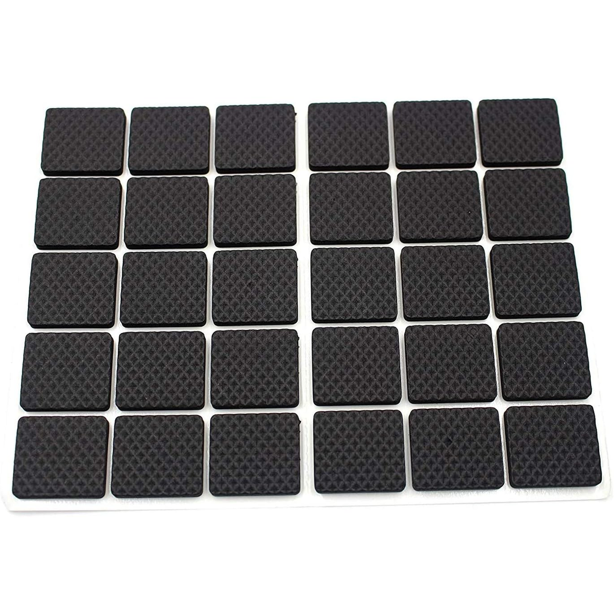 Silent Chair Leg Protectors, Anti Slip Noise Reducing Pads, Black, Pack of 30